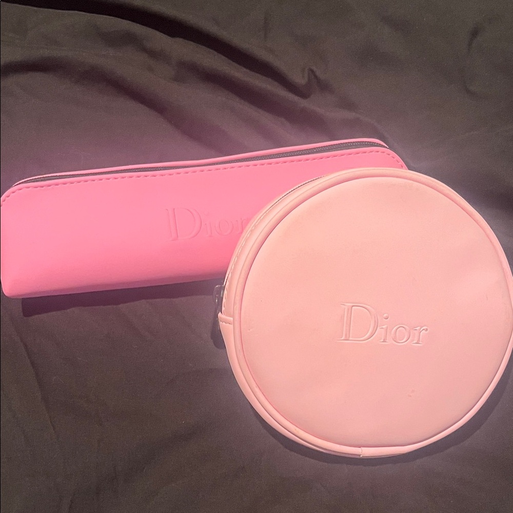 Dior Pink Cosmetic Pouch Duo